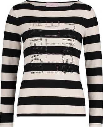 Betty Barclay Tops, Dames, Zwart, XL, Leer, Basic Shirt met Boot Hals