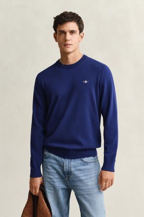 GANT Men Cotton Crew Neck Sweater (XXXL) RICH NAVY