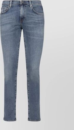 Citizens Of Humanity faded wash stretch cotton jeans