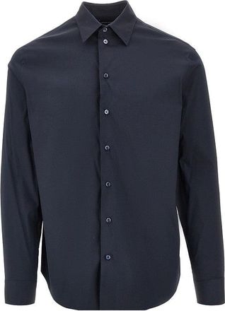 Emporio Armani Stretch poplin shirt Man S