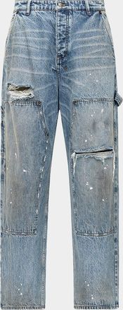 Ksubi Mens Operator Distressed Carpenter Jeans