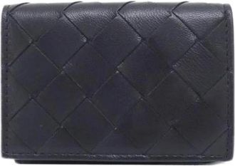 Bottega Veneta Pre-owned Lambskin Wallet - Dames - Vintage Accessoires - Zwart - ONE Size - Leer - Vintage