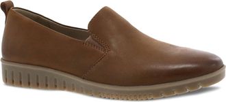 Dansko Womens Linley Slip On Shoes In Burnished Leather Tan