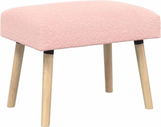 vidaXL Banco Liso Rosa 60 X 40 X 45 Cm Boucl&eacute; Vidaxl