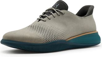 Cole Haan 6.zerogrand Laser Quick-on Mens Shoes Light Gray Nubuck/Raven : 10.5 D - Medium, Leather