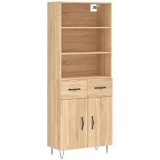 vidaXL Vidaxl - Credenza Rovere Sonoma 69,5x34x180 cm in Legno Multistrato