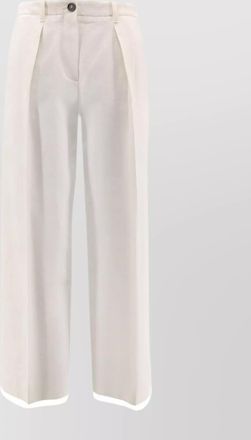 Brunello Cucinelli cotton and wool trousers with adjustable drawstring