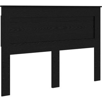 vidaXL Cabecero Con Cabecera Roble Negro 160 Cm Madera Contrachapada Vidaxl