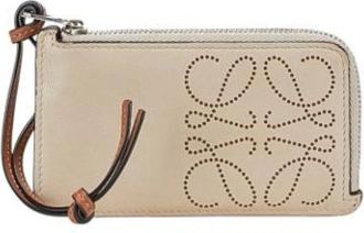 Loewe Pre-owned Long wallet (bi-fold) - Dames - Vintage Accessoires - Beige - ONE Size - Leer - Vintage