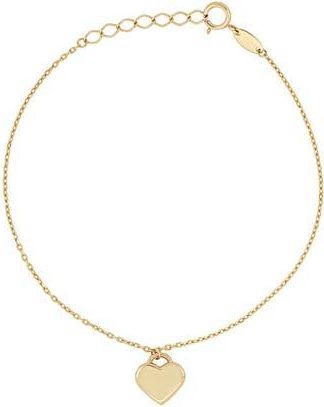 Bony Levy 14K Yellow Gold Heart Charm Bracelet at Nordstrom Rack, Size 7