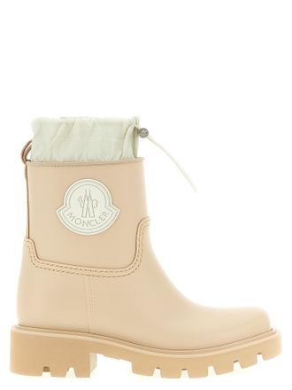 Moncler Beige Pvc Ankle Womens Boots