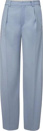 Drykorn Broeken, Dames, Blauw, W29 L34, Wol, Aduct Wide Broeken