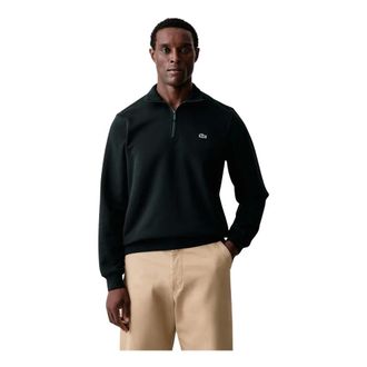 Lacoste Klassiek Half-Zip Sweatshirt - Heren - Sweatshirts & Hoodies - Groen - Maat: 2XL Katoen