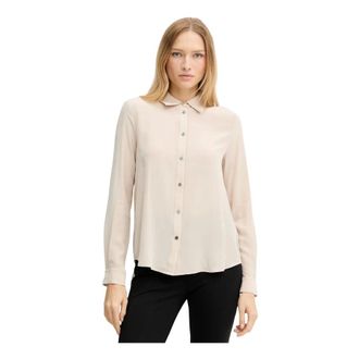 Pinko Pinko, Dames, Blouses & Shirts, Beige, Maat: XL Zijde