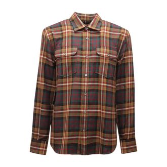 Amaranto Camicia Geruite Overhemd - Heren - Casual Overhemden - Veelkleurig - M - Polyester - Overhemden
