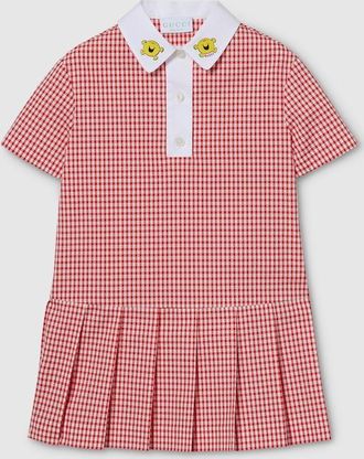 Gucci Kids - Gingham Cotton Dress, Red, Ready-to-wear