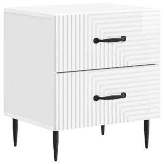 vidaXL Armario De Noche Con Caj&oacute;n Brillante 43 X 34,5 X 47,5 Cm Vidaxl