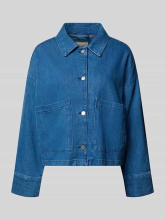 Smith & Soul Jeansjacke mit aufgesetzten Taschen in Blau, Gr&ouml;&szlig;e XL