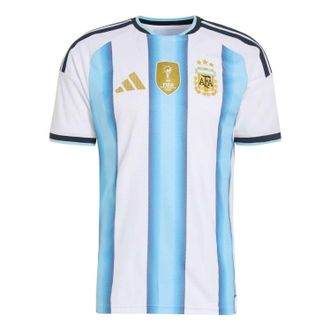 adidas Argentina 26 Home Authentic Jersey Asia Sizing White Icey Blue Light Blue JM5897