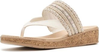 Life Stride Birdie Thong Sandals Womens Sandals Natural Tan : 8.5 W (C), Synthetic