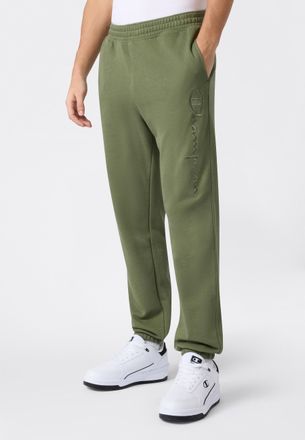 Champion Jogginghose CHAMPION ICONS Terry Elastic Cuff Pants Large Logo, Herren, Gr. XXL, N-Gr, olvn, Obermaterial: 69% Baumwolle, 31% Polyester, Hosen Jogging