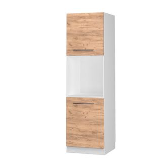 Vicco Armario Para Horno Empotrado Fame-line, Roble Dorado, 60 Cm Con Estante Abierto