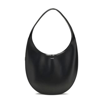 Coperni Shoulder Bags, female, Black, Size: ONE SIZE Medium Soft Swipe Bag