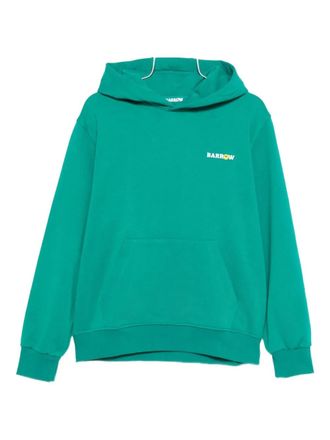 Barrow logo-print basketball-graphic hoodie - unisex - Cotton - L - Green
