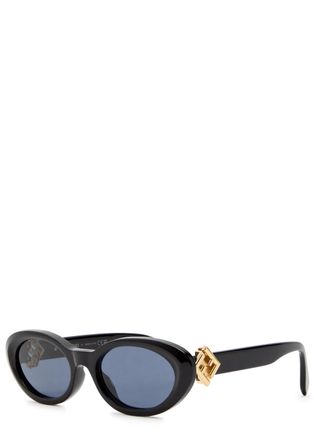 Fendi Cat-eye Sunglasses - Black - One Size