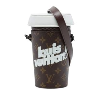 Louis Vuitton Pre-owned Coffee Cup Pouch - Dames - Pre-owned - Bruin - Maat: ONE Size Leer