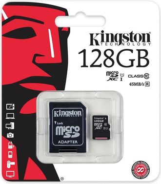 Trade Shop Trade Shop - Kingston Micro Sd 128gb Microsd Clase 10 Sdhc Tarjeta De Memoria Smartphone