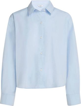 Penn & Ink Blouse - Dames - Blouses & Shirts - Blauw - Maat: M Katoen