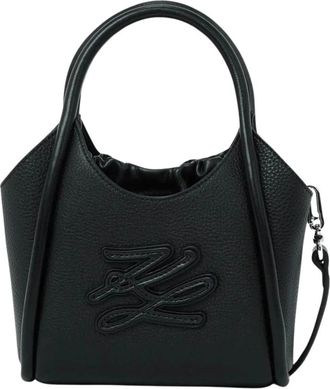 Karl Lagerfeld Cabas Villa La Vigie - Dames - Handtassen - Zwart - ONE Size - Leer - Tassen