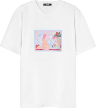 Versace T-shirt con stampa grafica - Bianco