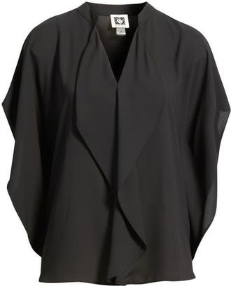 Anne Klein Flutter Dolman Top in Anne Black at Nordstrom, Size Xx-Small