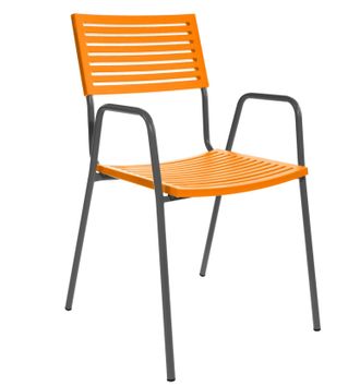 Schubiger M&ouml;bel Gartenstuhl Bodensee Lamello mit Armlehne