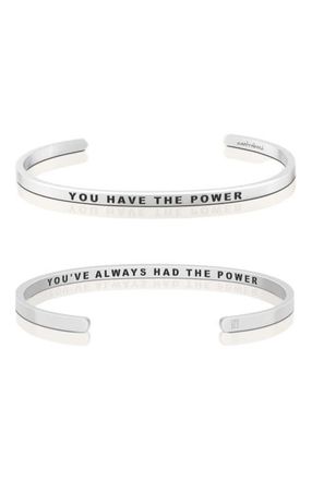 Mantra You Have The Power, Youve Always Had The Power bracelet in Silver at Nordstrom