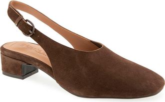 Gentle Souls Kellis Slingback Pump in Chocolate Suede at Nordstrom, Size 6.5