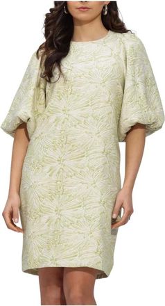 Notre-V Kleedjes, Dames, Groen, S, Nv-Henderika Brocade Dress
