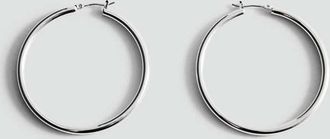 Mango Orecchini anelli metallo argento - Donna - Taglia unica - MANGO