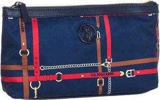 U.S.Polo Association Synthetische Toilettas met Rits - Dames - Toilettassen - Blauw - ONE Size - Polyester - Tassen