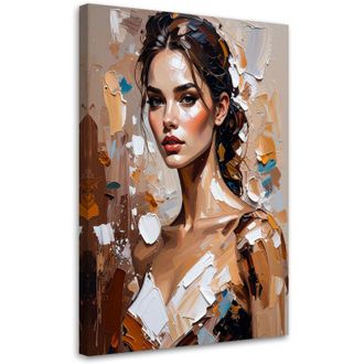 Artgeist Artgeist - Quadro su tela, Ritratto di donna in stile glamour - 70x100