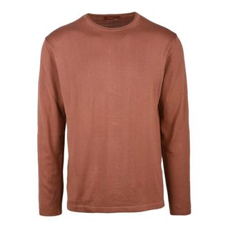Daniele Fiesoli Round-neck Knitwear, male, Red, Size: 2XL Round-neck Pullover