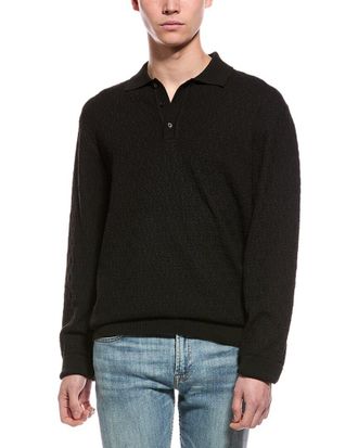 Slate & Stone Basket Weave Polo Sweater