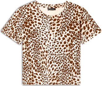 Freddy T-shirt regular fit in jersey animalier