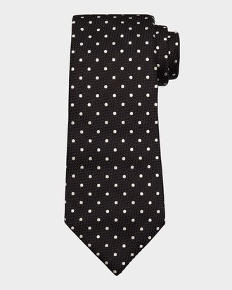 Tom Ford Men & apos;s Contrast Dot Silk Tie