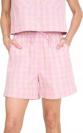 FRNCH Aurora Drawstring Shorts In Pink