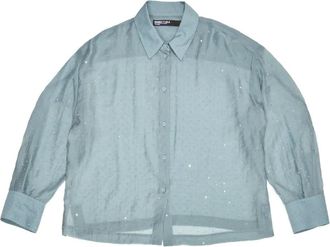 Bimba & Lola Blouse verfraaid met knopen - Blauw