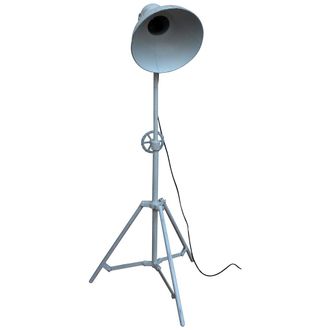 Wanderlust Deco Lampara De Pie De Metal Blanca 30x30x105