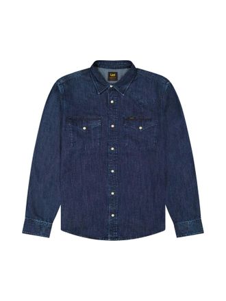 Lee Jeanshemd LEE Lee Jeanshemd Regular Western Shirt, Damen, Gr. XXL, N-Gr, blau, Obermaterial: 80% Baumwolle CO. 20% Baumwolle CO recyc.., Hemden Jeansh